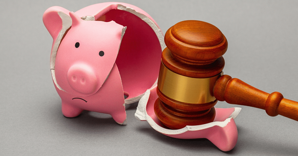 big with gavel breaking it - to navigate a recession