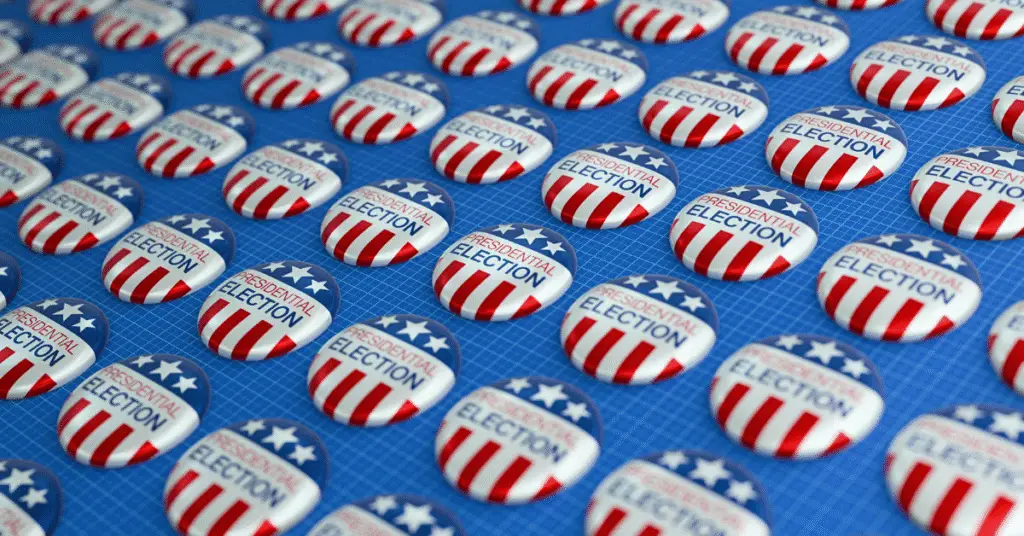 US Election Voting Pins - What are politics?