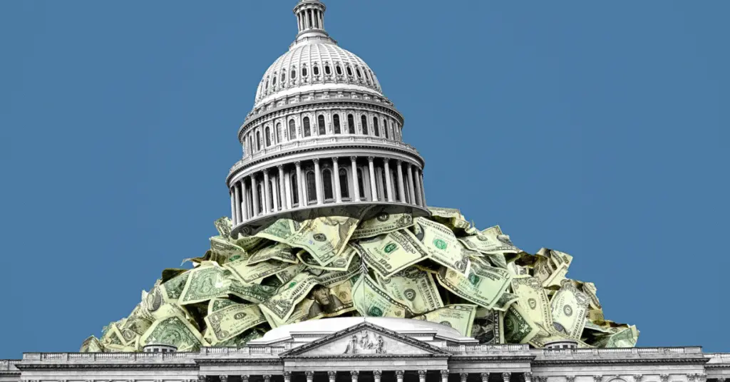 Government building with money stacked - what is lobbying and why does it matter?