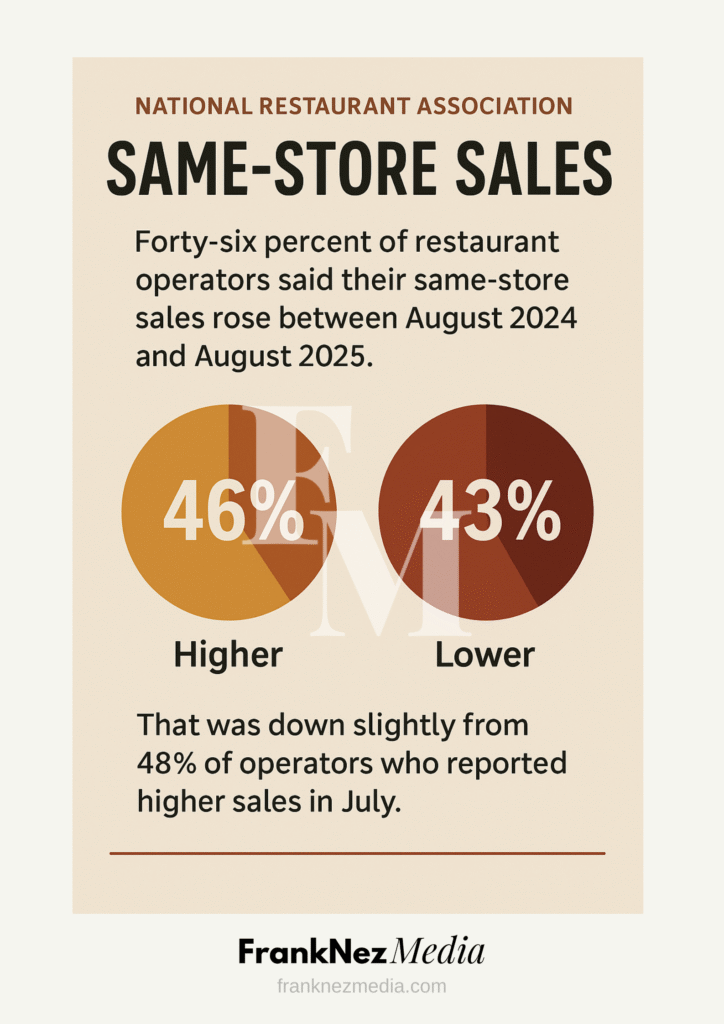 Restaurant Sales statistics, image source: FrankNez Media.