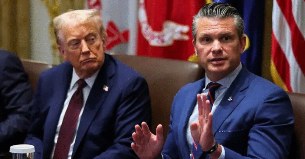U.S. President Donald Trump and Secretary of War Pete Hegseth combat narco-terrorists.