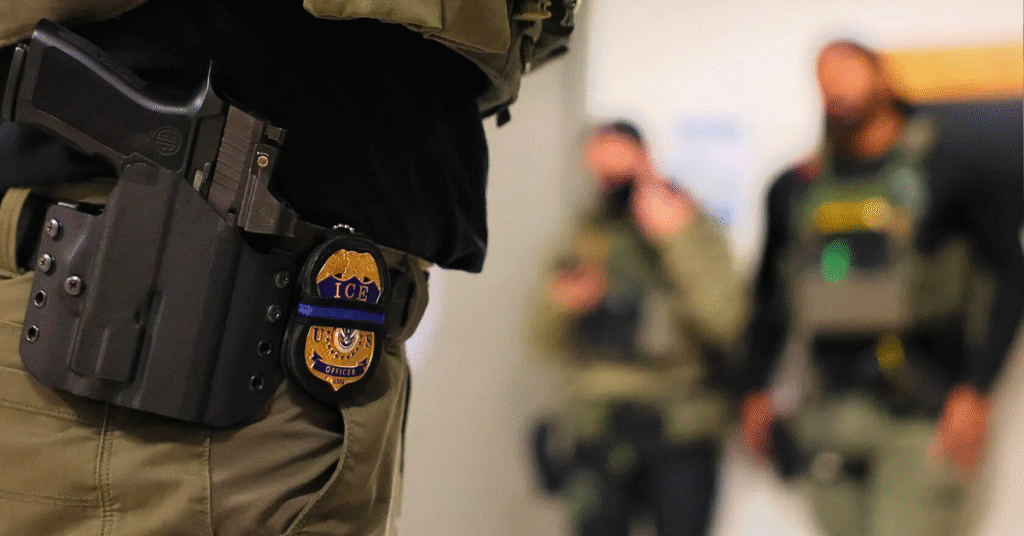 Security Guard fired for filming ICE Raid.