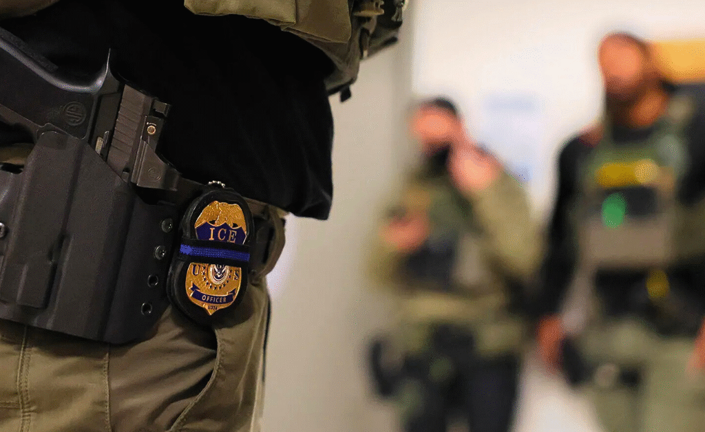 Security Guard fired for filming ICE Raid.