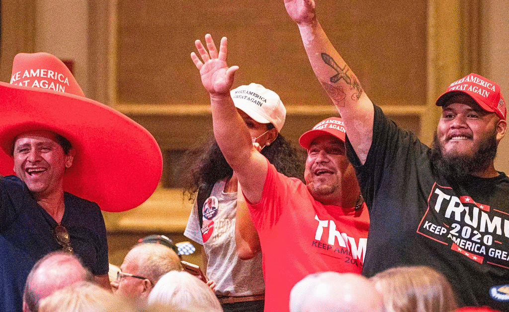 Trump's support from latino voters plunge