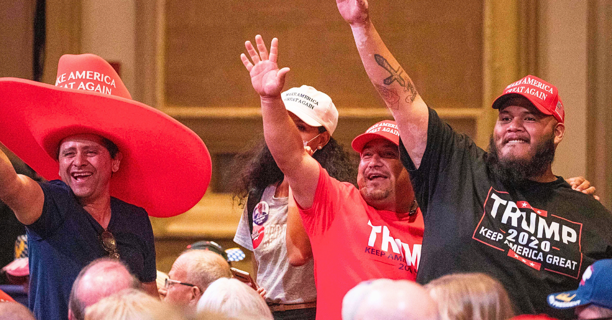 Trump's support from latino voters plunge