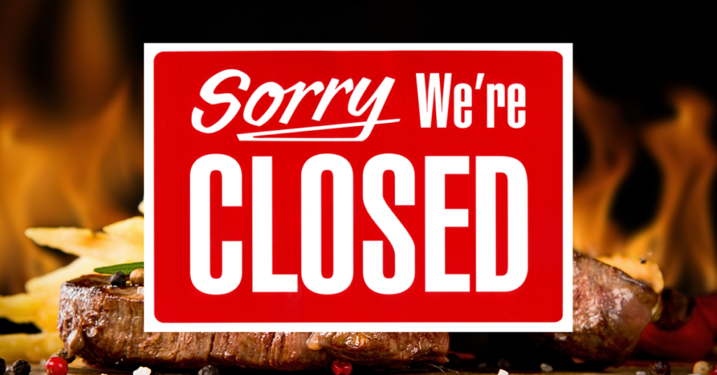 80 Year Old California Steakhouse closes permanently